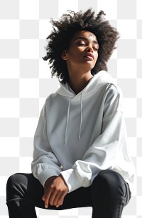 PNG Hoodie mockup photography sweatshirt portrait.