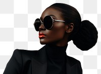 PNG Business fashion photography sunglasses portrait.