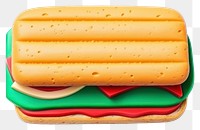 PNG  Plasticine of sandwich bread food meal.