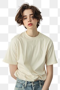 PNG T shirt mockup portrait t-shirt fashion.