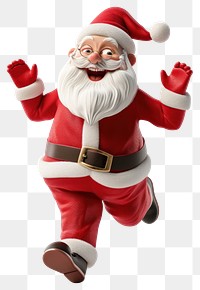 PNG  Santa Claus christmas figurine cartoon.