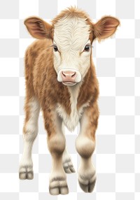 PNG Cow character farmer livestock mammal animal.