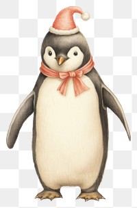 PNG Penguin character party drawing animal sketch.