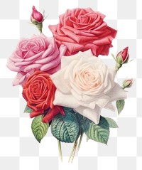 PNG Rose bouquet pattern flower plant