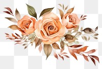 PNG  Floral rose pattern flower. AI generated Image by rawpixel.