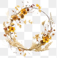 PNG Real Pressed Flowers wreath flower celebration. AI generated Image by rawpixel.