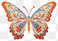 PNG Beide butterfly embroidery pattern art.