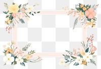 PNG  Cute cate border frame pattern plant floristry. AI generated Image by rawpixel.