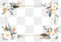 PNG  Floral frame border backgrounds pattern flower. AI generated Image by rawpixel.