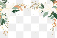 PNG  Leaves and flower backgrounds plant green. AI generated Image by rawpixel.