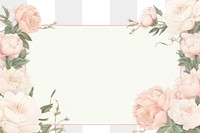 PNG  Peony border frame backgrounds pattern flower. AI generated Image by rawpixel.