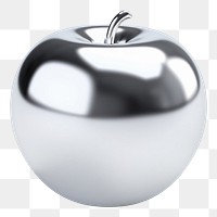 PNG Apple Chrome material apple fruit plant.