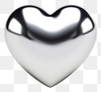 PNG Heart Chrome material heart white background electronics.