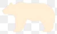 PNG  Bear icon wildlife mammal animal.