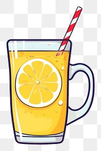 PNG Lemonade fruit drink glass.