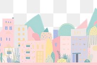 PNG  Cityscape background backgrounds outdoors cartoon.