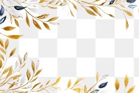 PNG Jasmine border frame backgrounds pattern paper. AI generated Image by rawpixel.
