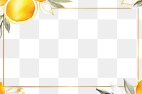 PNG Lemon shape border frame backgrounds fruit plant. AI generated Image by rawpixel.