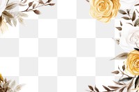 PNG Rose frame border backgrounds pattern flower. AI generated Image by rawpixel.