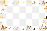 PNG Butterfly border frame backgrounds paper pattern. AI generated Image by rawpixel.