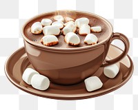 PNG  Hot chocolate cup dessert coffee drink.