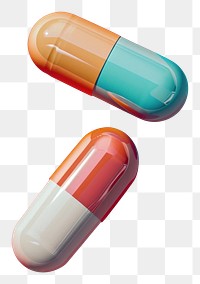 PNG  Medicine and capsule pill antioxidant medication. AI generated Image by rawpixel.