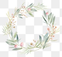 PNG  Olive branch wreath flower plant. AI generated Image by rawpixel.