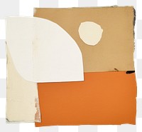 PNG  Craft paper collage element painting art white background.