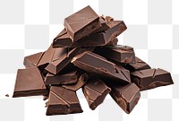 PNG  Dark chocolate dessert fudge food. AI generated Image by rawpixel.