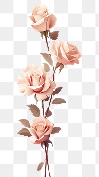 PNG Pink roses flower petal plant. AI generated Image by rawpixel.