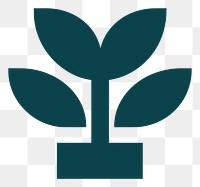 PNG  Plant icon symbol green leaf.