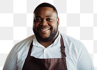 PNG  African American male chef restaurant smiling adult.