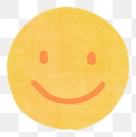 PNG  Happy emoji white background anthropomorphic creativity. AI generated Image by rawpixel.