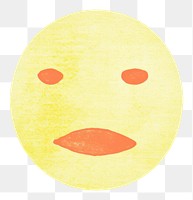 PNG  Sda face emoji white background anthropomorphic creativity. AI generated Image by rawpixel.