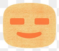 PNG  Smirking face emoji white background anthropomorphic moustache. AI generated Image by rawpixel.
