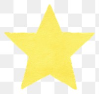 PNG  Star yellow symbol shape. AI generated Image by rawpixel.