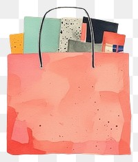 PNG Shopping bag handbag paper art.