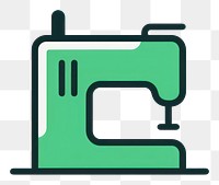 PNG  Sewing machine icon green pink technology.