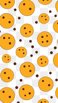 PNG Simple cute cookie pattern backgrounds line. AI generated Image by rawpixel.