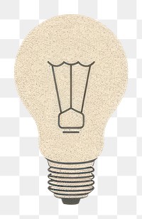 PNG Lightbulb electricity illuminated filament.