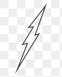 PNG Electricity lightning weaponry drawing.