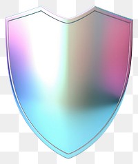 PNG Shield iridescent white background protection security.