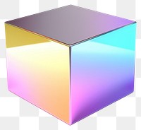 PNG Square iridescent toy white background simplicity.
