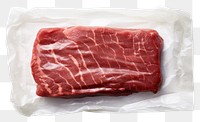 PNG  Plastic wrapping over a wagyu meat beef food pork.