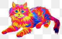 PNG  Cat pattern mammal animal. AI generated Image by rawpixel.