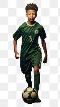 PNG Soccer player ball football sports. AI generated Image by rawpixel.