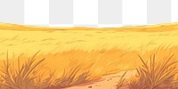 PNG Illustration yellow grass field landscape backgrounds panoramic outdoors.
