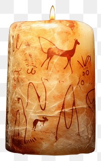 PNG Paleolithic cave art painting style of Candle candle darkness lighting.