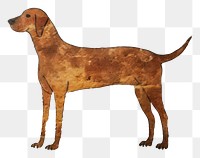 PNG Paleolithic cave art painting style of Dog dog ancient animal.