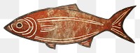 PNG Paleolithic cave art painting style of Fish fish animal wildlife.